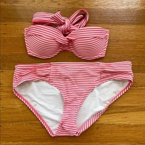 Aerie Swim Bikini Set “Holly” Size 32A top and Small Bottoms NWOT